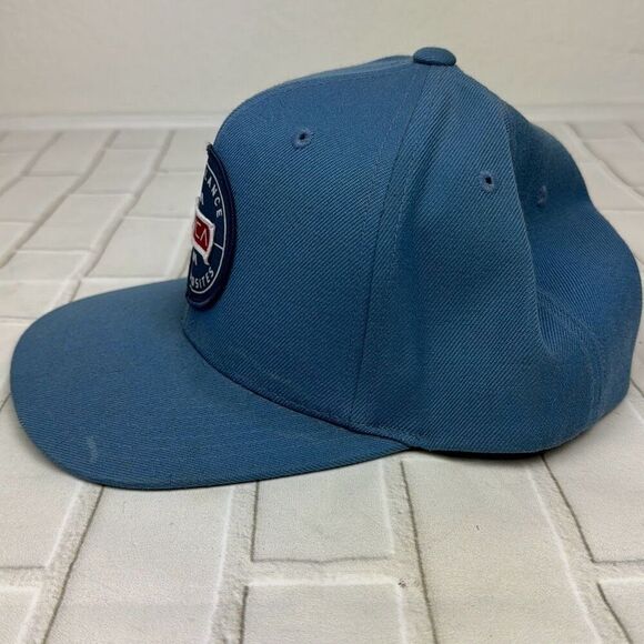 RVCA Hat Navigate Light Blue Mens Baseball Cap Domestic Snapback Logo - Picture 4 of 10